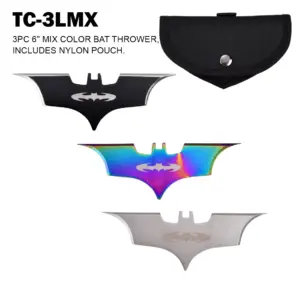 TC-3LMX  6" BAT THROWERS MULTI COLORED