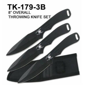 TK-179-3B  8" THROWING KNIFE SET