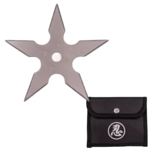 TS-9102-SL 4 Inch 5 Point Throwing Star Ninja Shuriken