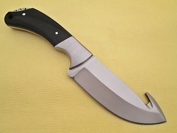 WD-9412  WHITE DEER Guthook Ranger Series J2 Steel Skinner Knife Buffalo Horn Grip - Image 5