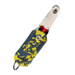 OM2 CAMO - Keychain Pepper Spray .5 oz Yellow&Grey Camo