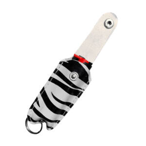 OM2 ZB - Keychain Pepper Spray .5 oz Zebra