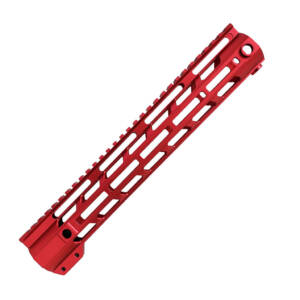 XTS-ADZ12-RD - 12" 12" Anodized M-Lok Rail Adz-Alpha Red