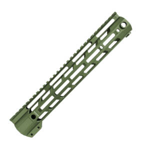 XTS-ADZ12-OD 12" Anodized M-Lok Rail Adz-Alpha OD Green