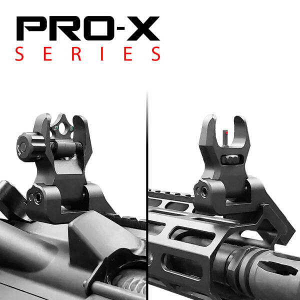 XTS-P45FRSET - PRO-X 45 Offset Aluminum Flip-up Front and Rear Sight Set