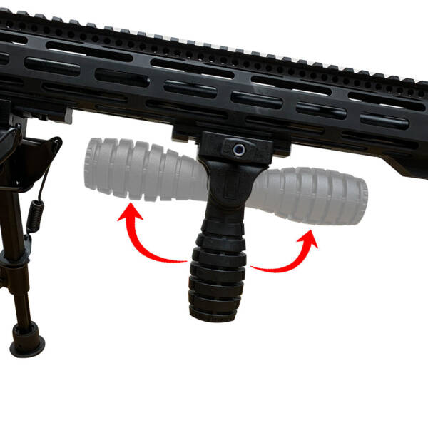 XTS 309: Front-2-Back Folding Vertical Grip Black or Tan/FDE - Image 3
