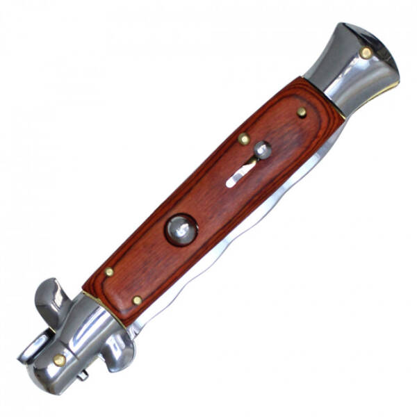 WNS-8155DKA - Kris Bladed 9" Push Button Stiletto - Image 2