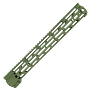 XTS-ADZ15-OD 15" Anodized M-Lok Rails Adz-Alpha OD Green