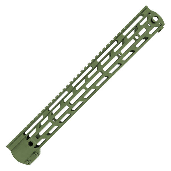 XTS-ADZ15-OD 15" Anodized M-Lok Rails Adz-Alpha OD Green