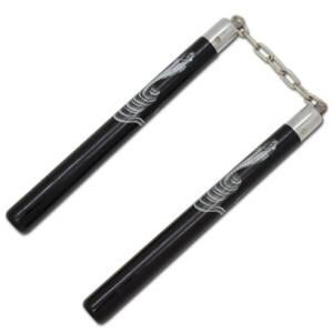 Black Chained Cobra Nunchakus