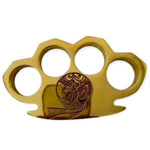 BR-300-BPF - DEFENSE KNUCKLES REAL BRASS