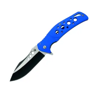 Blue Handle Folding Knife