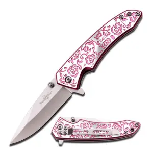 PINK SPRING ASSISTED KNIFE