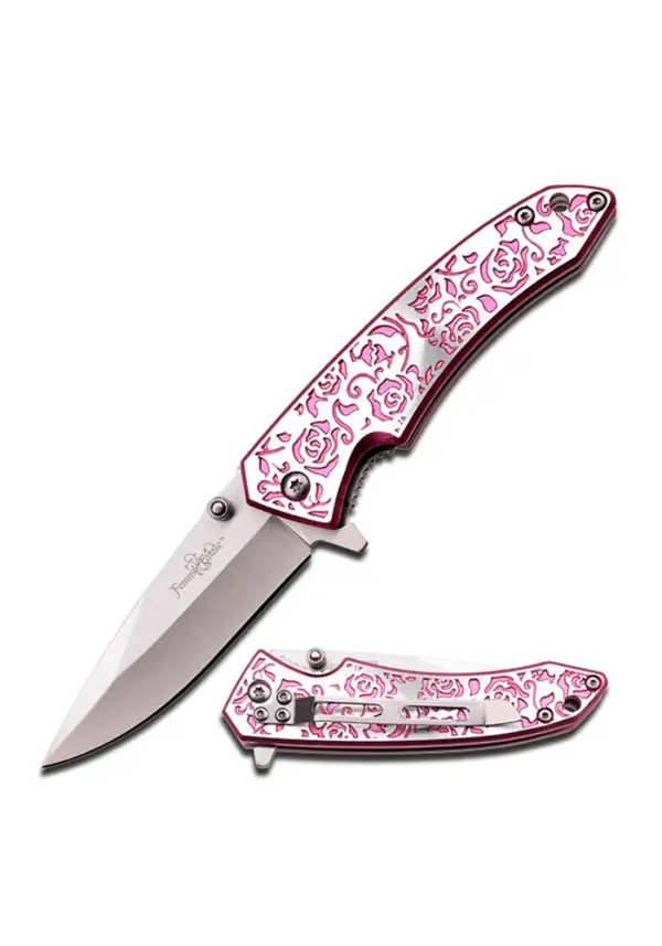 PINK SPRING ASSISTED KNIFE