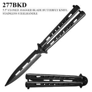 BLACK BUTTERFLY KNIFE