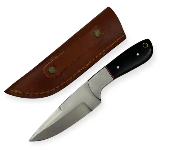 PC-118 7.5 inch Hunting Knife W. Leather Case - Image 2