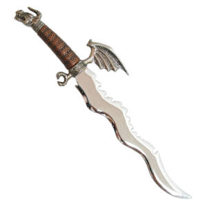 K 7192 FLYING DRAGON DAGGER/LETTER OPENER W/STAND