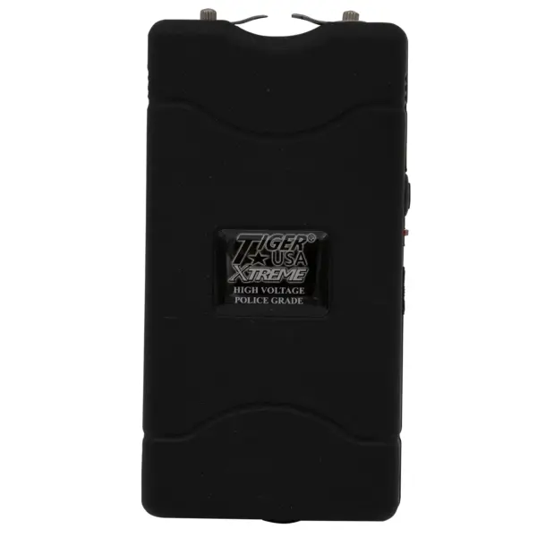TD-800-BK   96 Mill Black Rechargeable Stun Gun & Flash Light