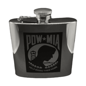 FS 1006SET  6 OZ Flask W/ Funnel and POW Logo