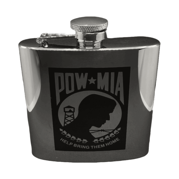 FS 1006SET  6 OZ Flask W/ Funnel and POW Logo