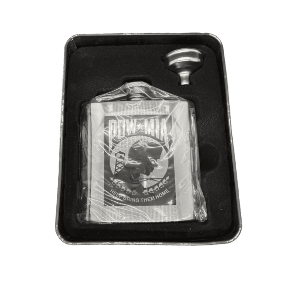 FS 1006SET  6 OZ Flask W/ Funnel and POW Logo - Image 4