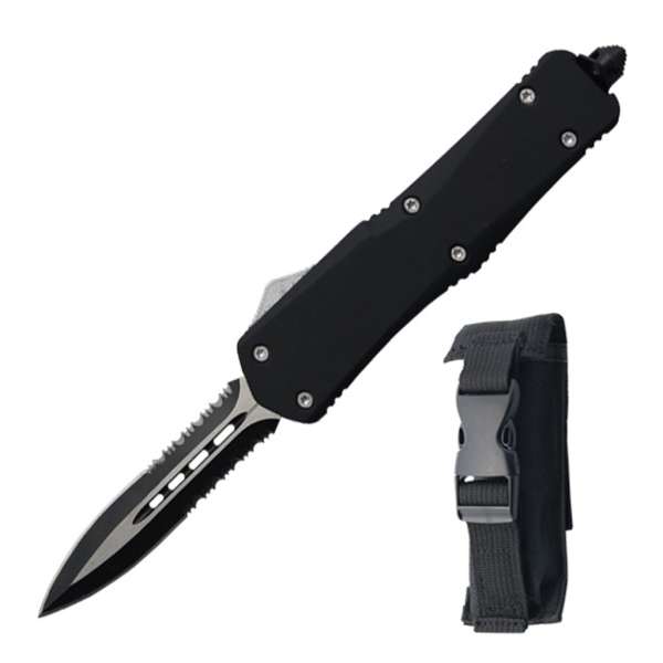 10-929DBKP  9" OVERALL OTF KNIFE WITH SHEATH