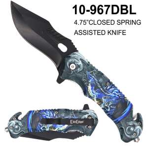 10-967DBL - 4.75" Spring Assisted Dragon Knife