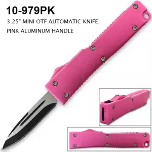 W10-979PK - 3.25" Mini OTF Knife Pink