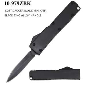 10-979ZBK - 3.25" OTF Knife Black