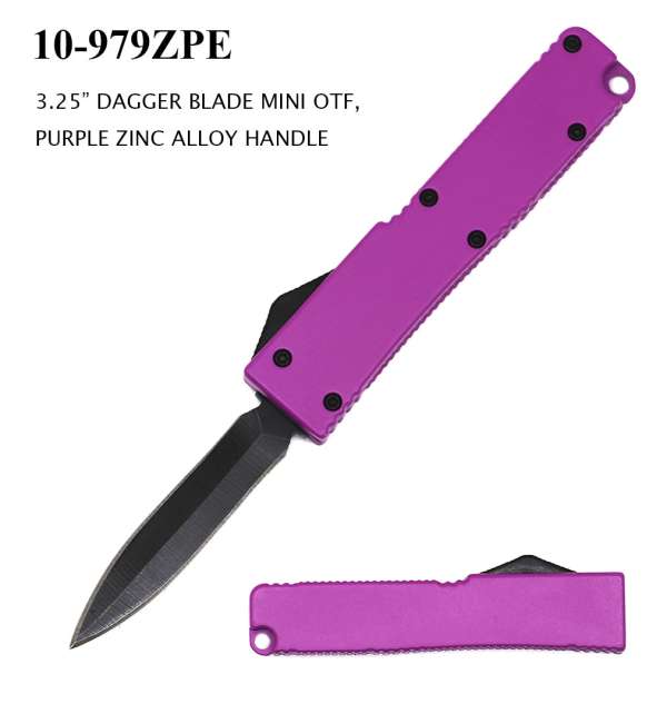 10-979ZPE - 3.25" OTF Knife Purple