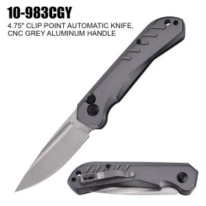 10-983CGY - 4.75" Clip Point Automatic Knife