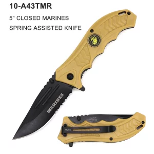 10-A43TMR - 5" Spring Assisted Marines Knife