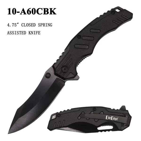 10-A60CBK - 4.75" Manual folding knife