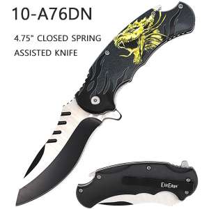 10-A76DN - 4.75" Spring Assist Dragon Folder
