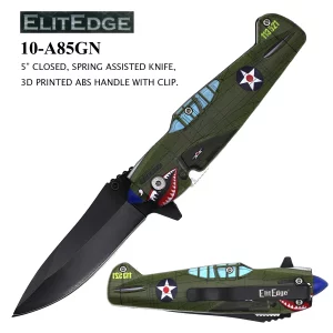 10-A85GN - ElitEdge Spring Assisted knife