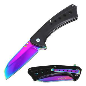 10-A88BRB - ElitEdge Spring Assisted Knife Rainbow