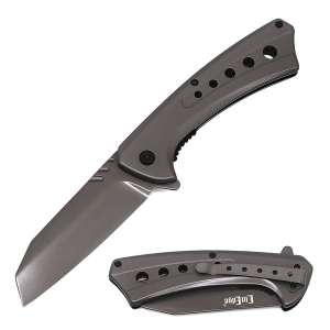10-A88GY - ElitEdge Spring Assisted Knife Grey