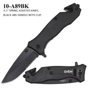 10-A89BK - ElitEdge 4.5" Spring Assisted Knife