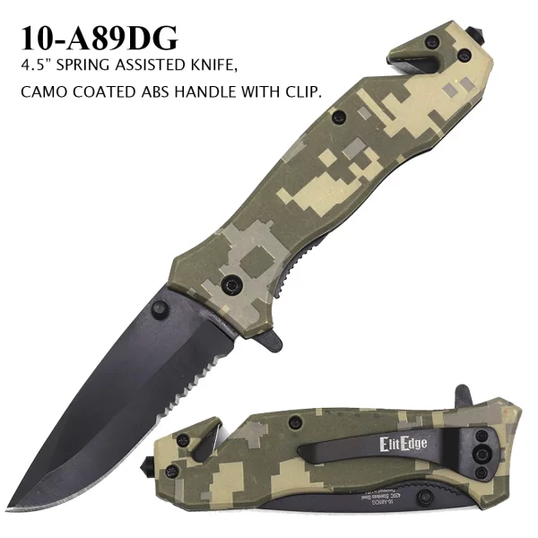 10-A89DG - ElitEdge Spring Assisted Knife