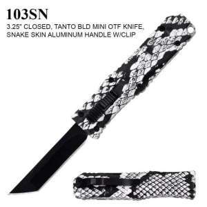 103SN - Mini OTF Knife Snake Skin