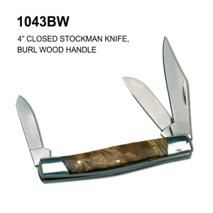 1043BW - 4" Stockman Knife