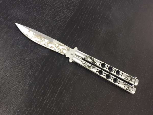 148SL - 5.5" Dragon Butterfly Knife - Image 2