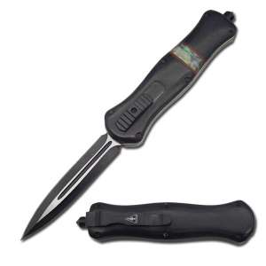 153BW - 5.5" Dagger Blade OTF Knife with Sheath
