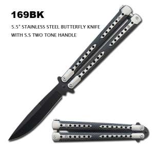 169BK - 5.5" Butterfly Knife Black
