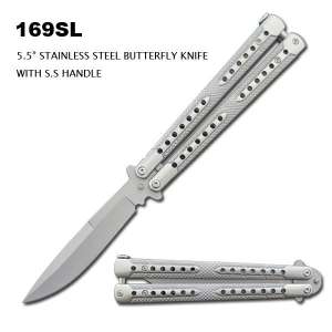 169SL - 5.5" Stainless Steel Butterfly Knife