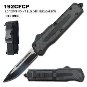 192CFCP - OTF Knife Drop Point Blade Carbon Fiber