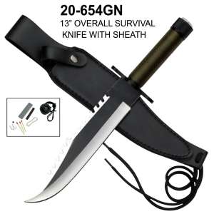 20-654GN - 13" Survival Knife