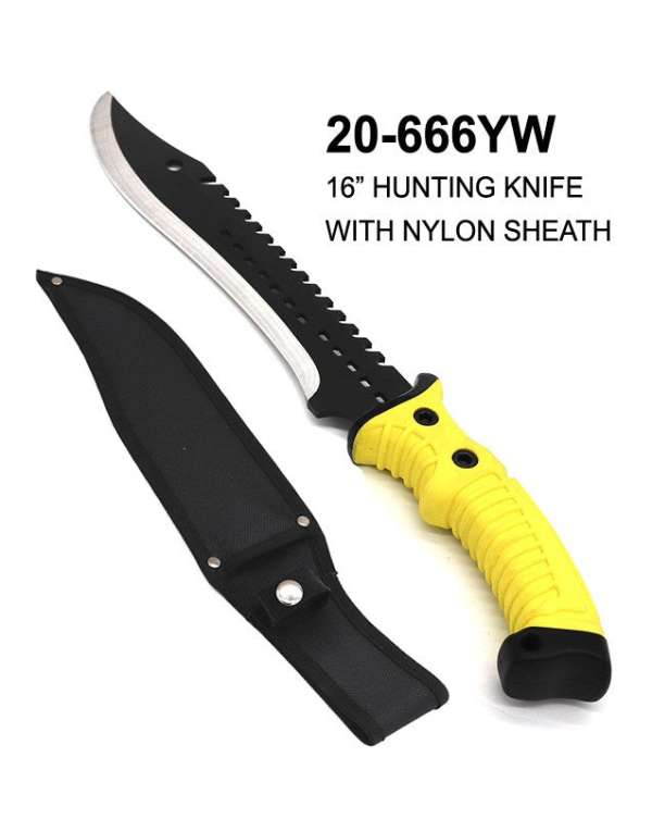 20-666YW - 16" Hunting Knife