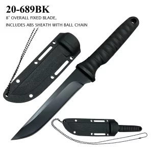 20-689BK - Fixed Blade Neck Knife