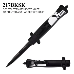 217BKSK - Stiletto Style OTF Auto Knife